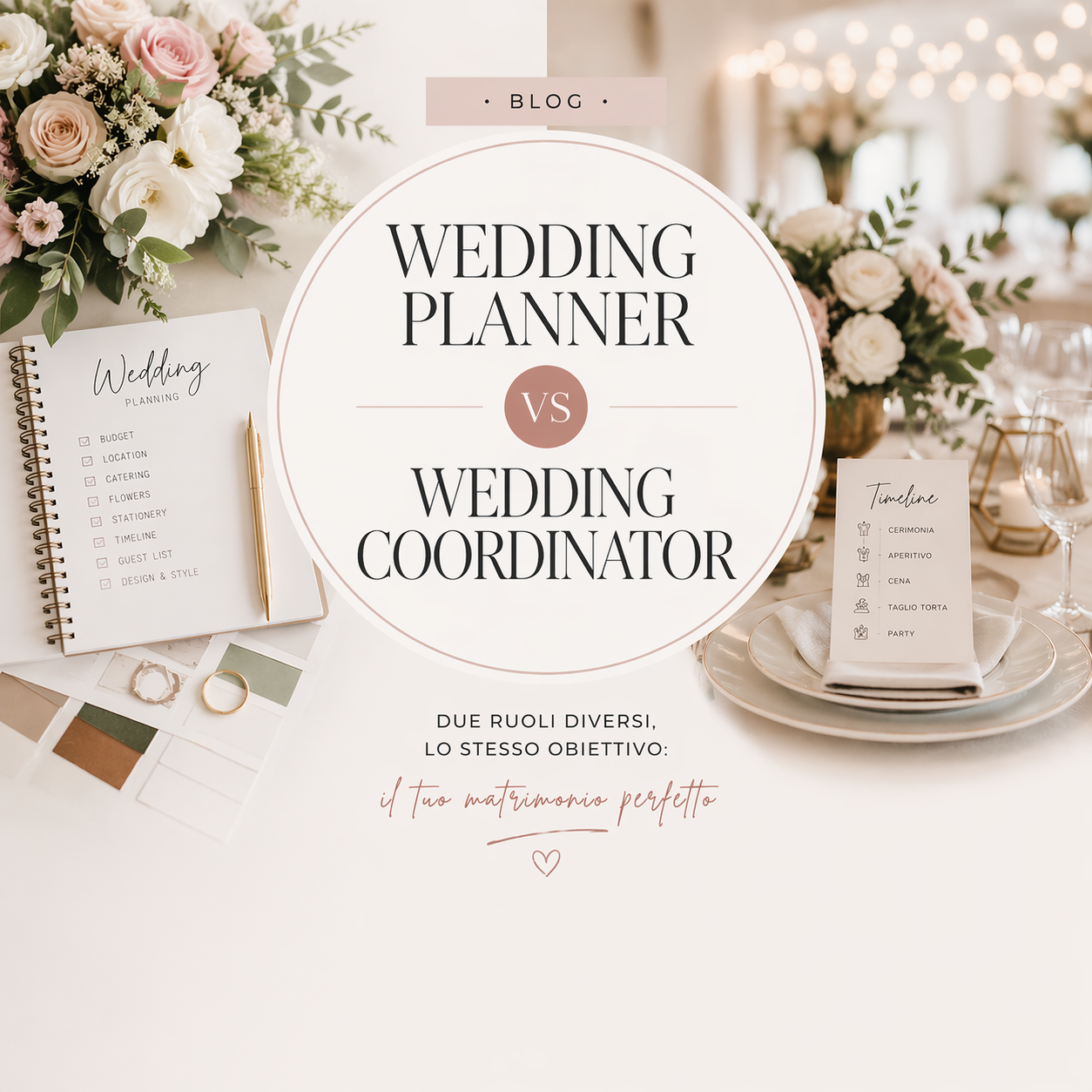 Wedding planner e wedding coordinator: differenze, ruoli e quale figura fa per te